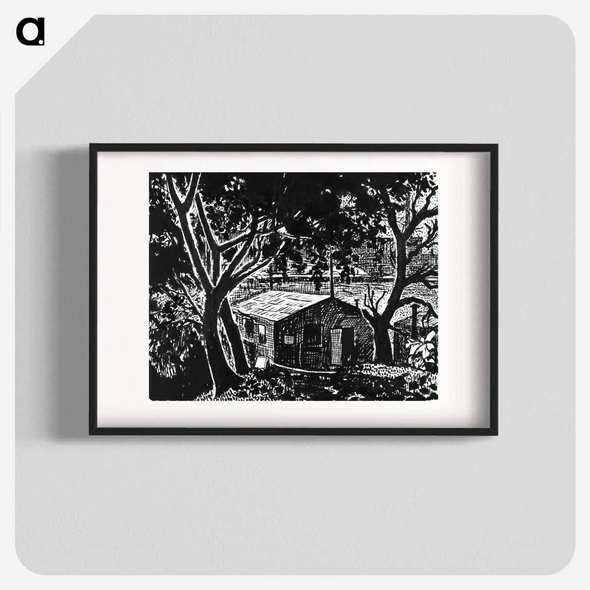 House in the Woods - ヘンリー ライマン サイエン Poster.