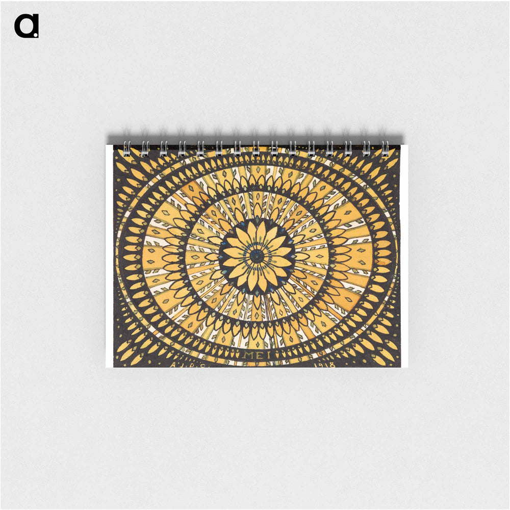 Rosette from stylized flowers and leaves - ユリー デ フラーハ Memo.