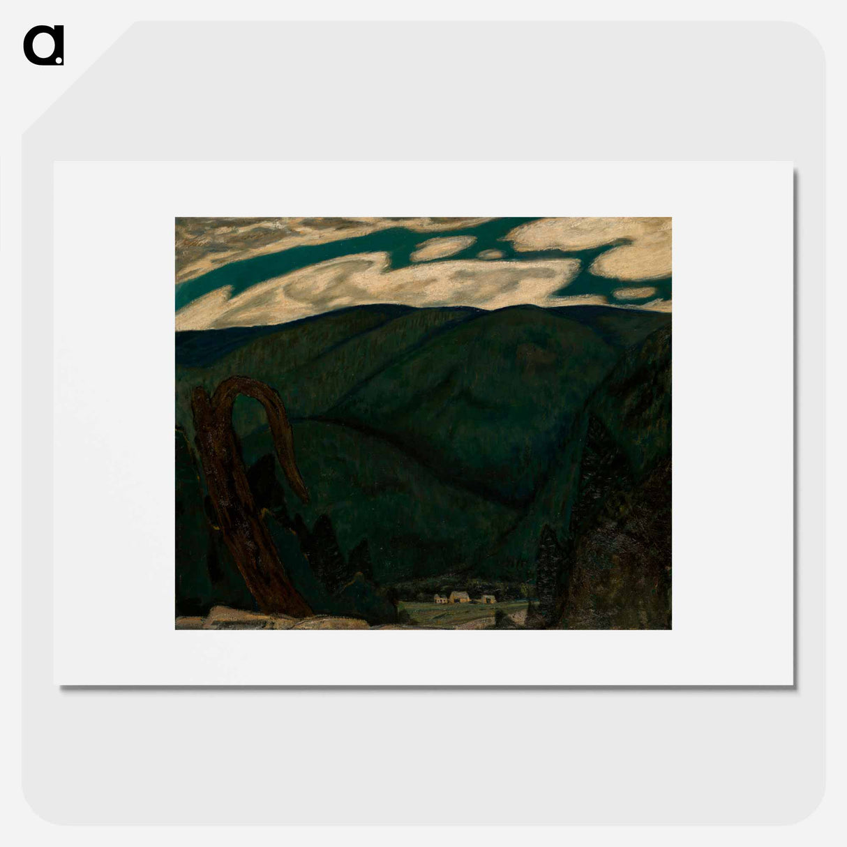 The Dark Mountain - Marsden Hartley Poster.