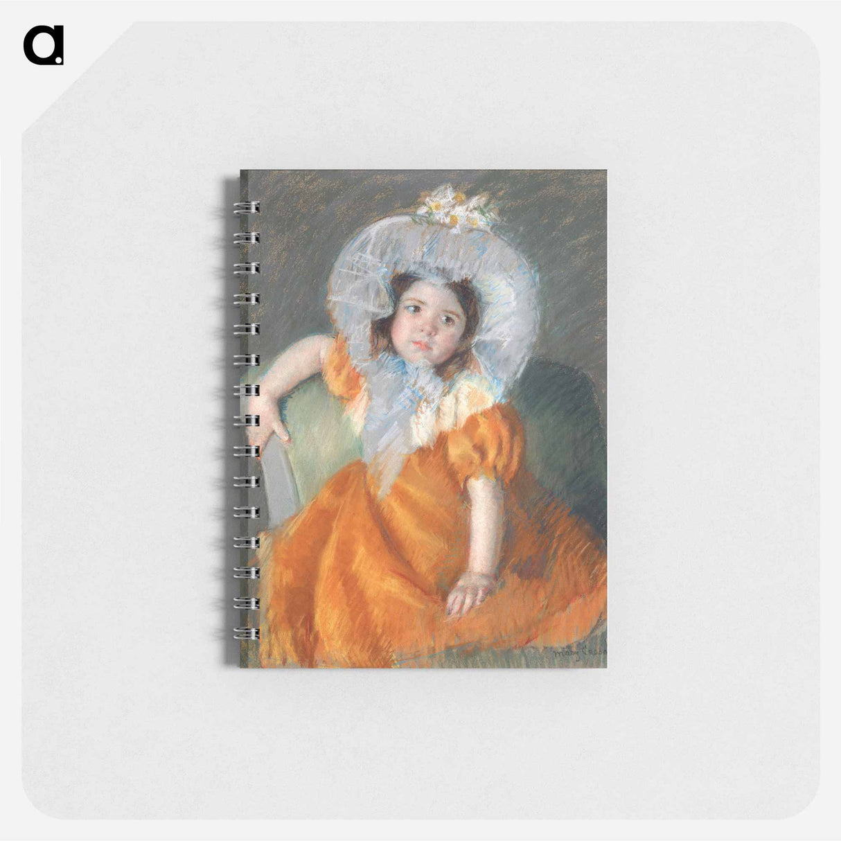 Margot in Orange Dress - メアリー カサット Memo.