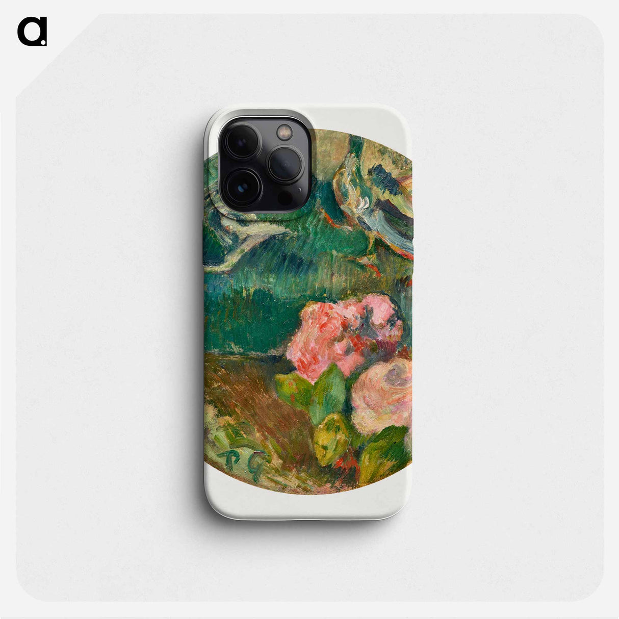 Flowers and Bird - Paul Gauguin Phone Case.