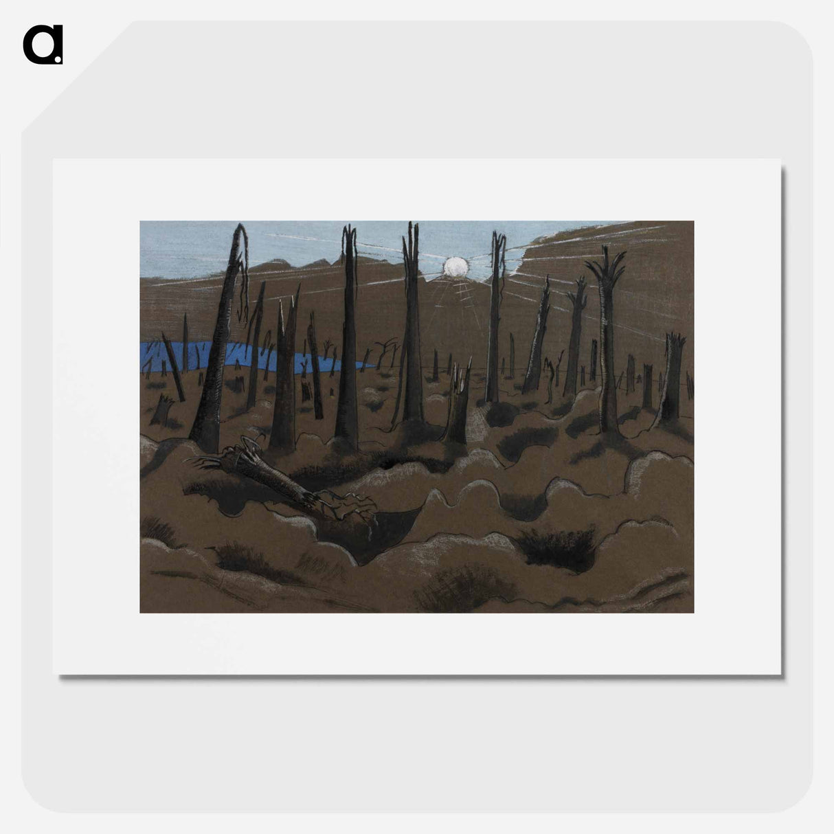 Sunrise, Inverness Copse - ポール ナッシュ Poster.