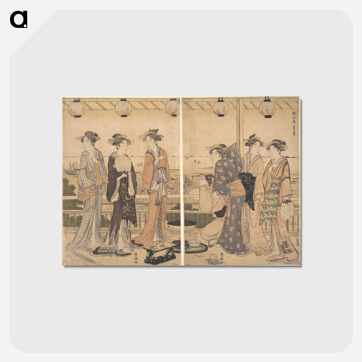 アートポストカード-The Four Seasons in Southern Edo: A Summer Scene
- 歌川 豊国 Postcard.