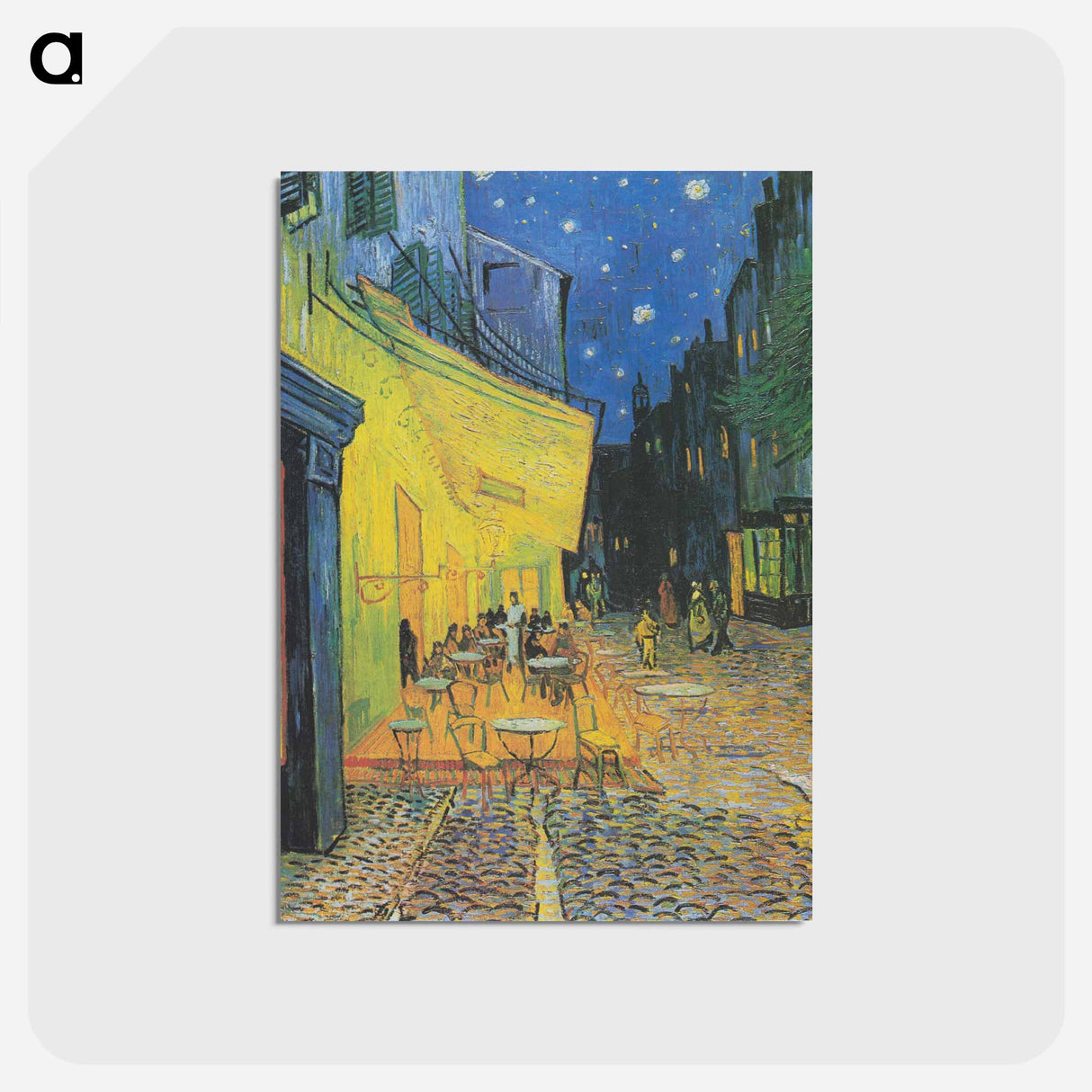 アートポストカード-Café Terrace at Night - フィンセント ファン ゴッホ Postcard.