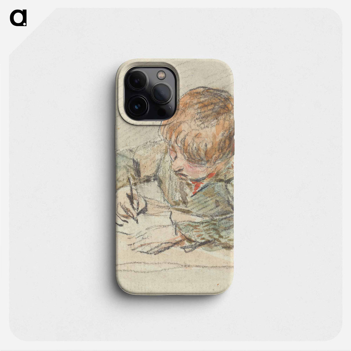 A Boy Writing - William Henry Hunt Phone Case.