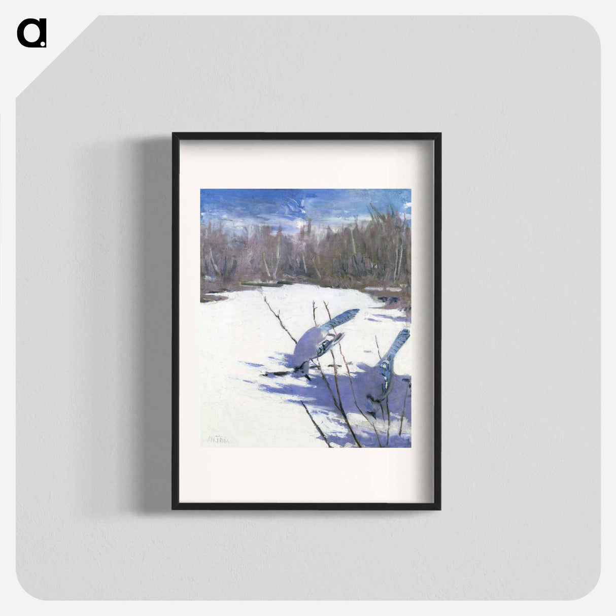 Blue Jays in Winter - アボット ハンダーソン セイヤー Poster.