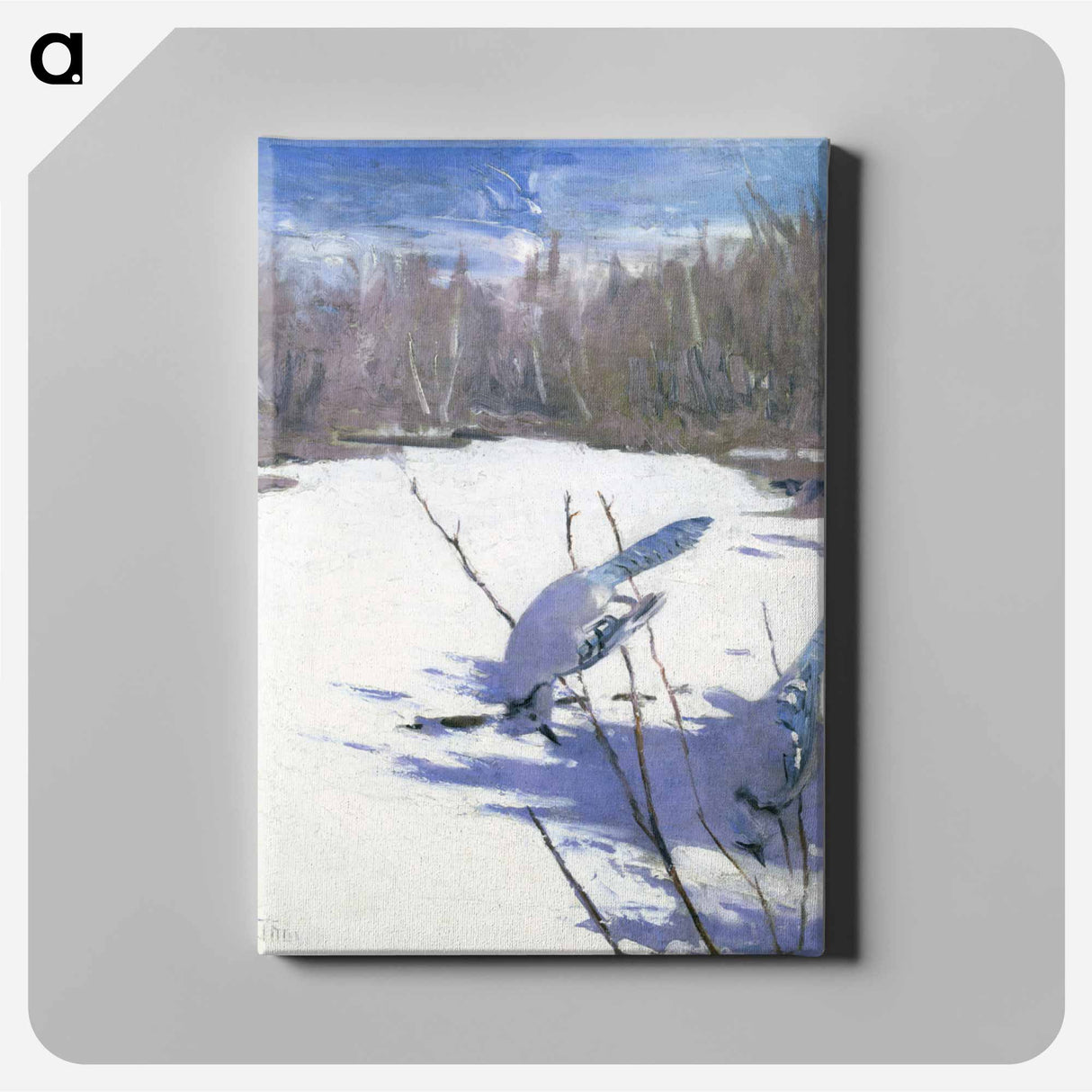 Blue Jays in Winter - アボット ハンダーソン セイヤー Canvas.