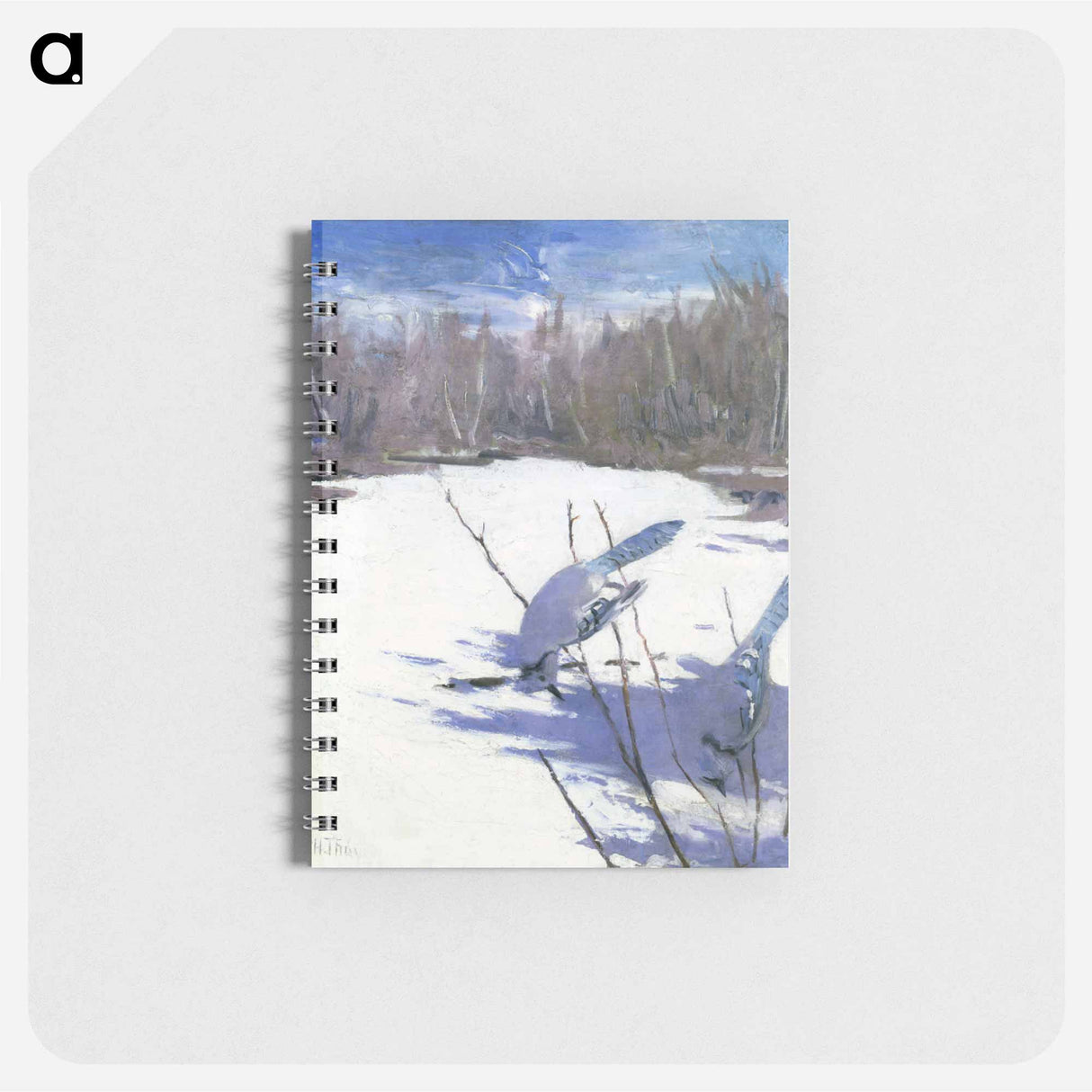 アートメモ帳-Blue Jays in Winter - アボット ハンダーソン セイヤー Memo.