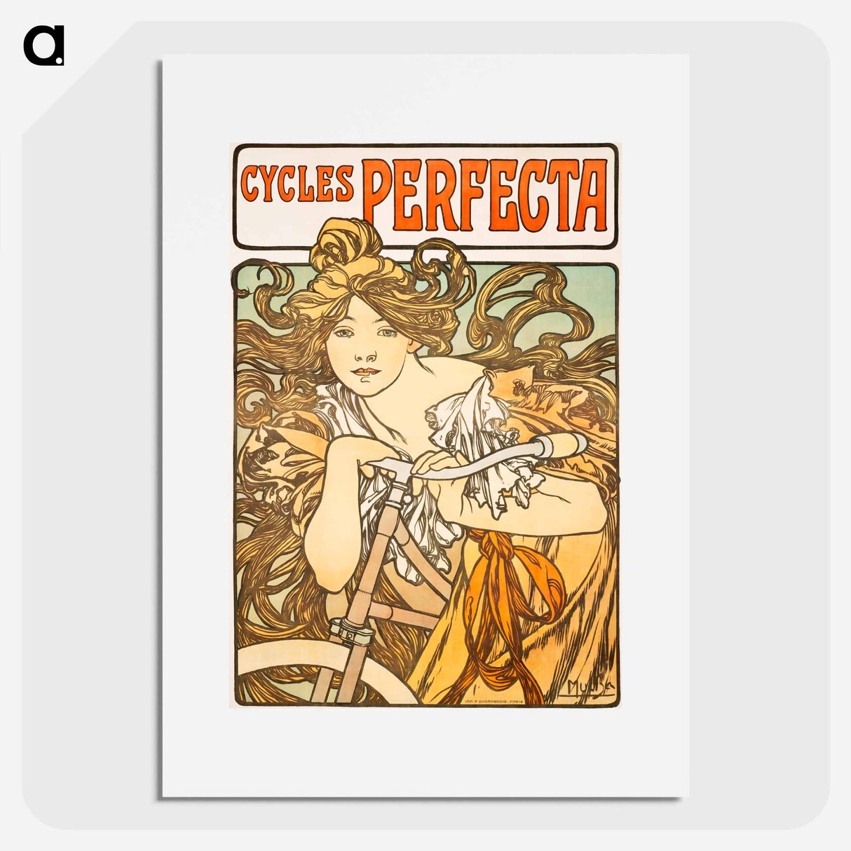 Cycles Perfecta - アルフォンス ミュシャ Poster.