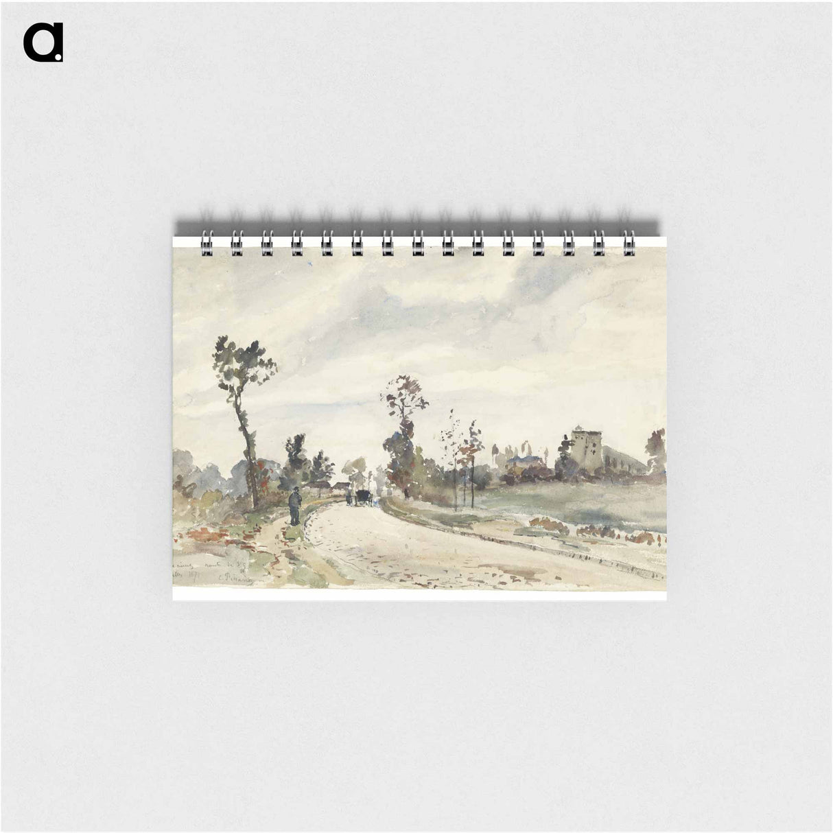 Louveciennes, Route de Saint-Germain - カミーユ ピサロ Memo.