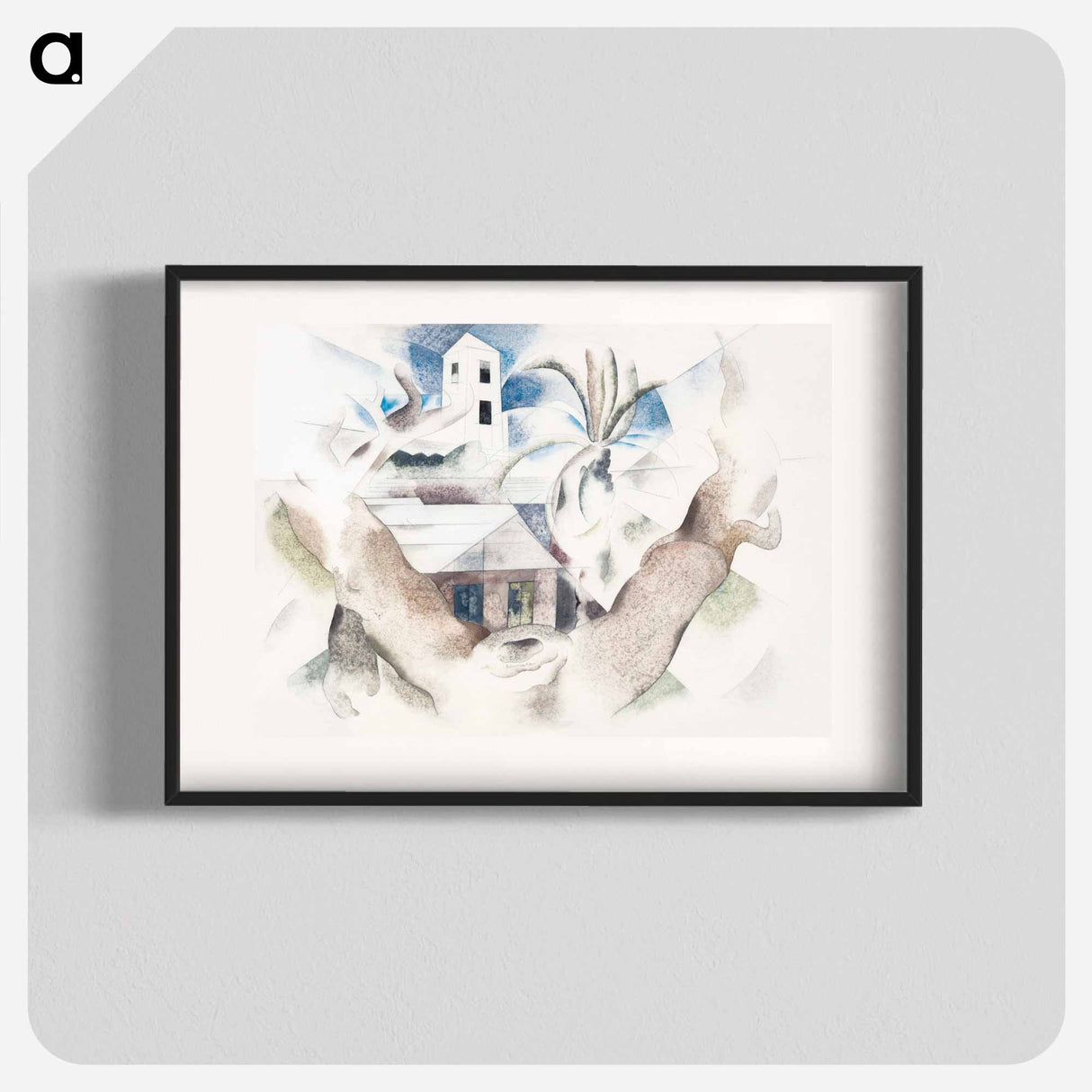 アートポスター-Bermuda No. 1, Tree and House - チャールズ デムス Poster.