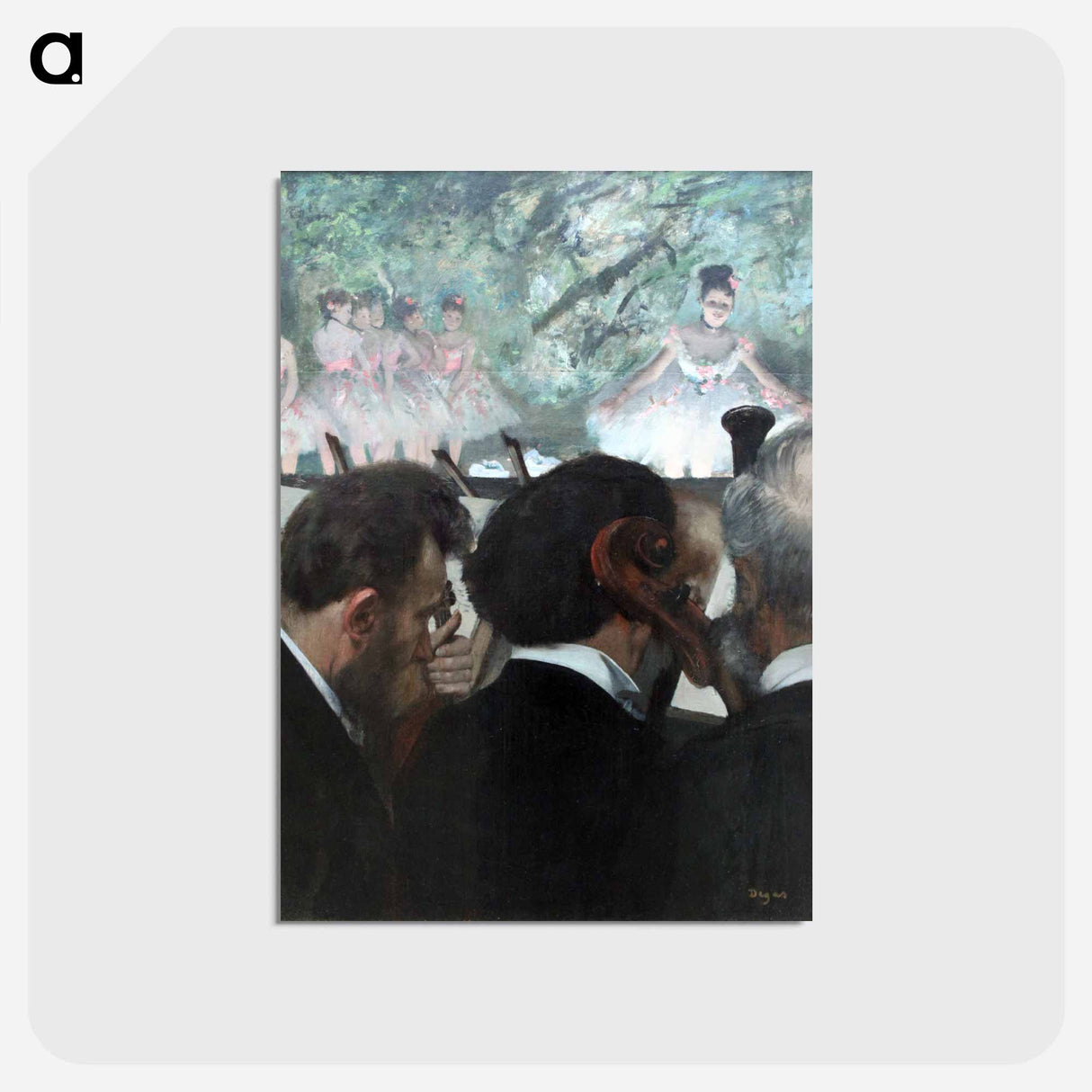 アートポストカード-Orchestra Musicians - エドガー ドガ Postcard.