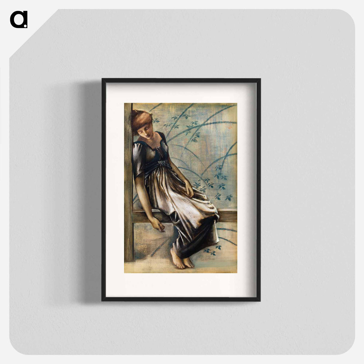 The Briar Rose Series - Study for 'The Garden Court' - エドワード バーン ジョーンズ Poster.