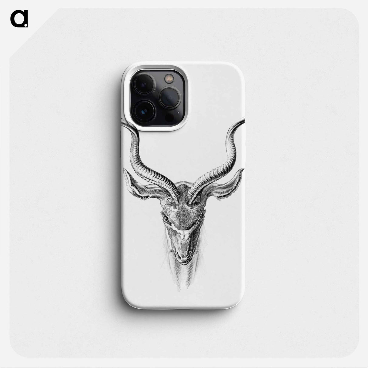 Vintage antelope wildlife illustration - エルンスト ヘッケル Phone Case.
