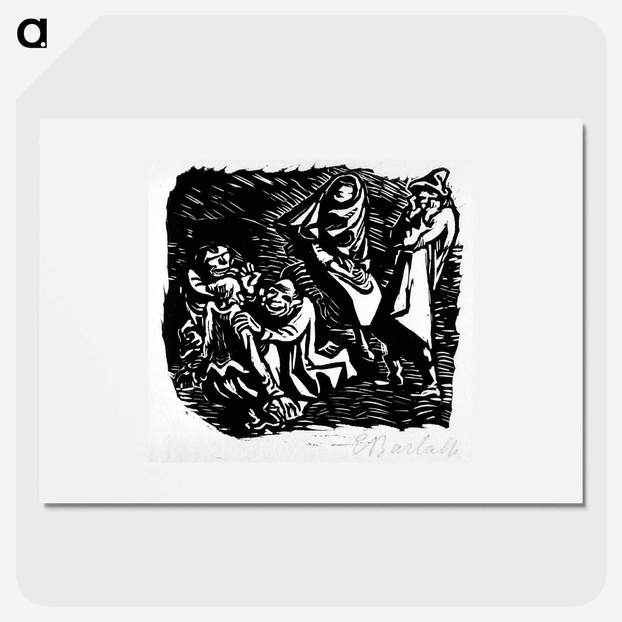 Group of several people - エルンスト ハインリヒ バルラッハ Poster.