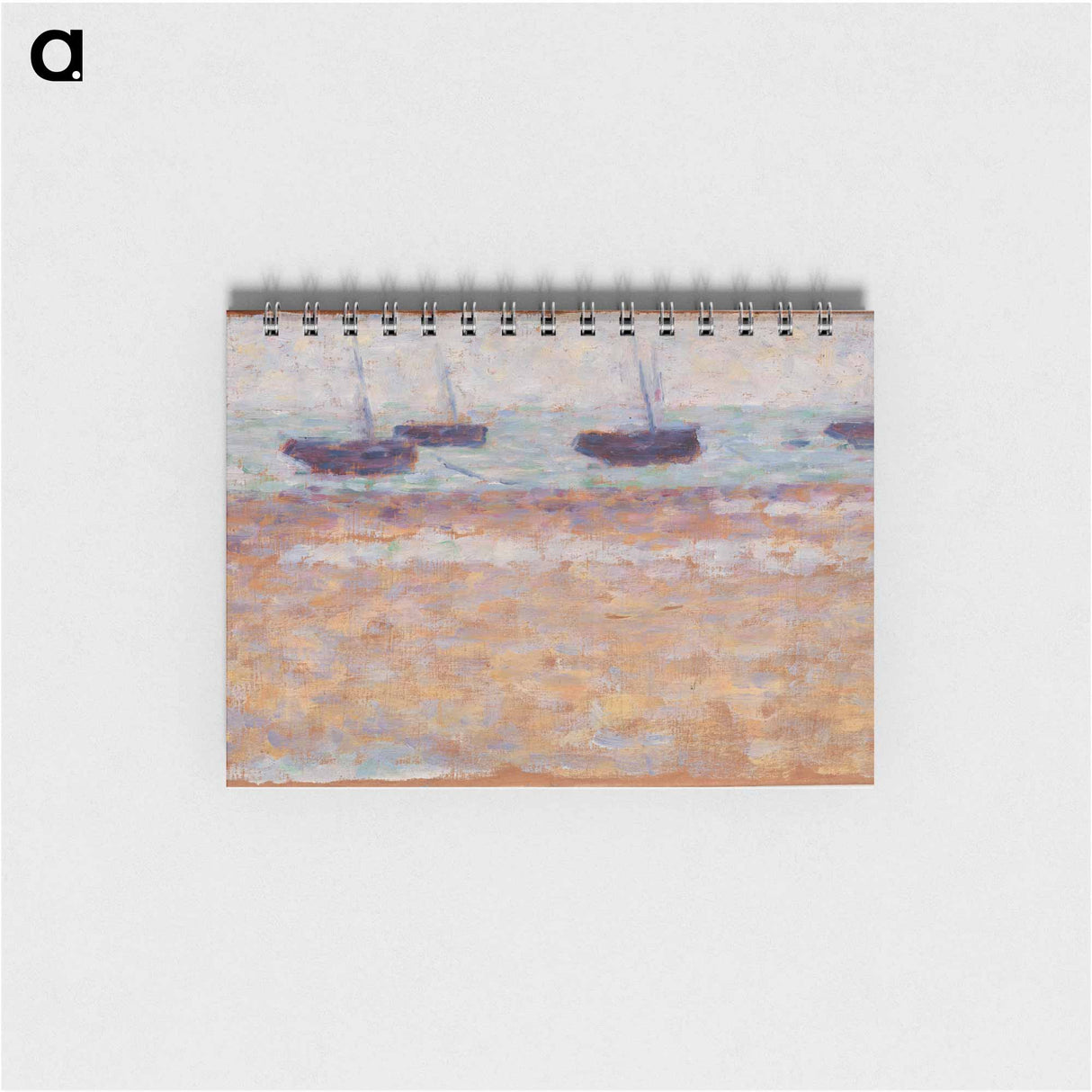 Four Boats at Grandcamp - ジョルジュ スーラ Memo.