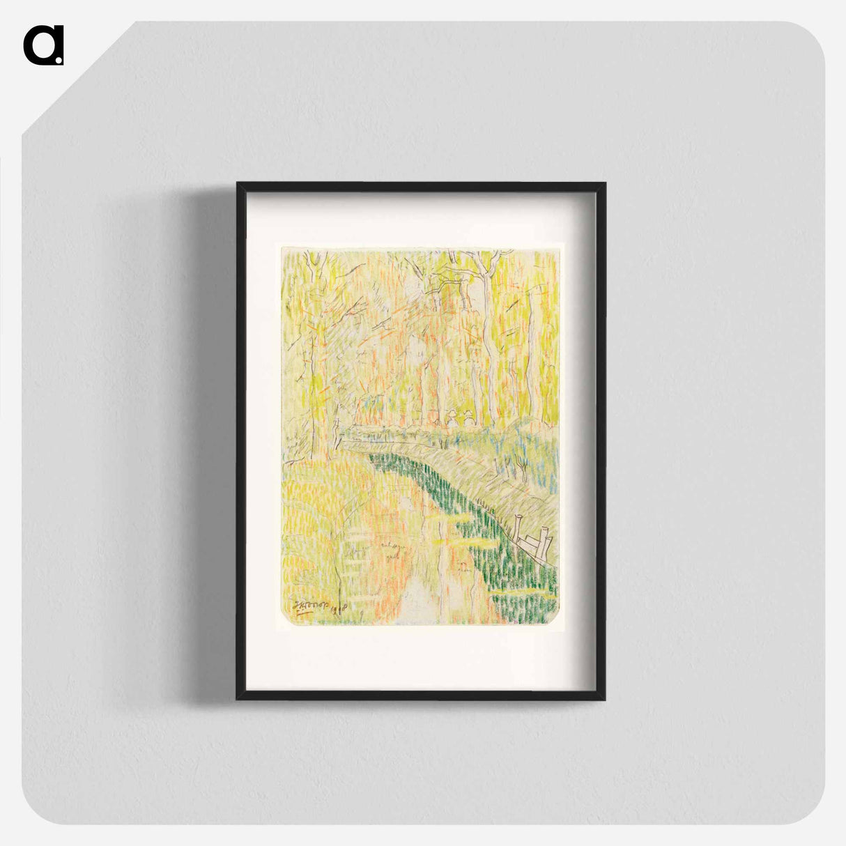 Navigates between trees - ヤン・トゥーロップ Poster.