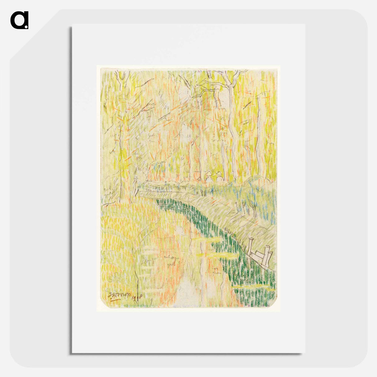 Navigates between trees - ヤン・トゥーロップ Poster.