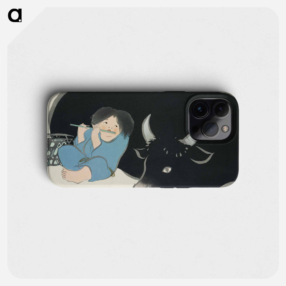 Flute player from Momoyogusa–Flowers of a Hundred Generations - 神坂 雪佳 Phone Case.
