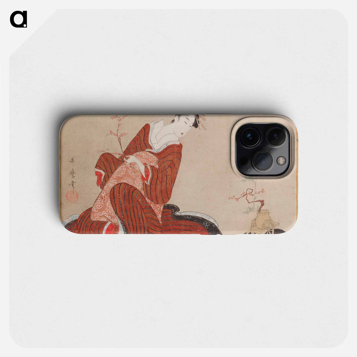 Woman Making a Flower Arrangement - 喜多川 歌麿 Phone Case.