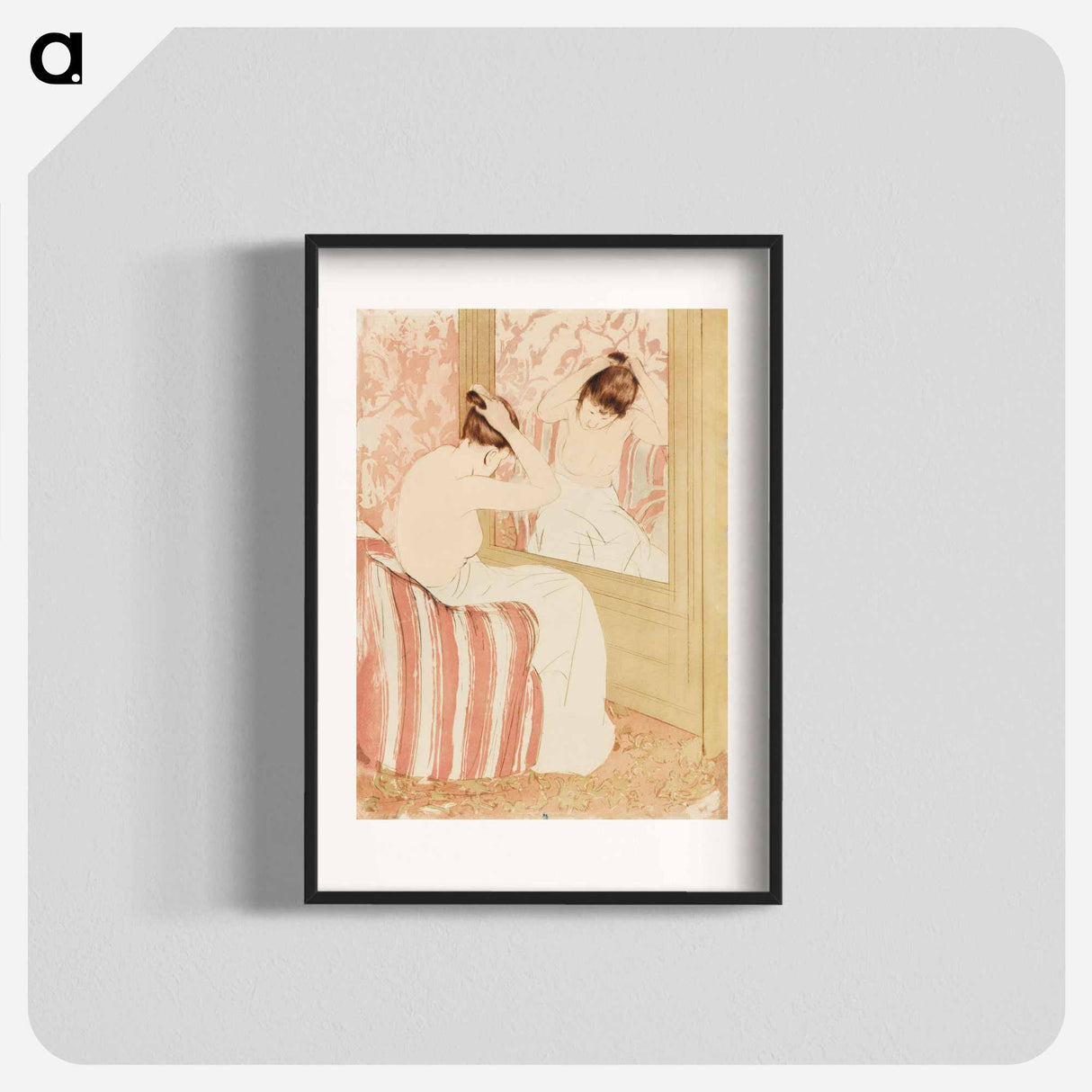 The Coiffure - メアリー カサット Poster.