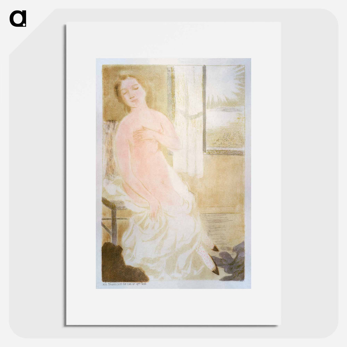 But it's the heart that beats too fast (But it's the heart that beats too fast) - Maurice Denis Poster.