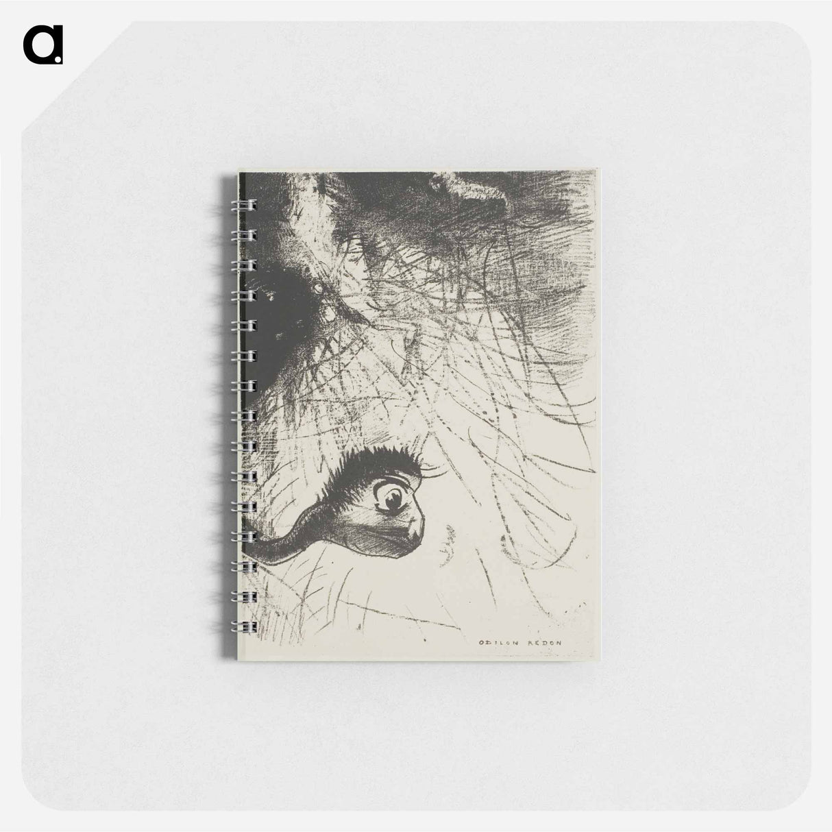 Saint Anthony: "Somewhere there must be primordial shapes whose bodies are only images, plate 4 of 6" - オディロン ルドン Memo.