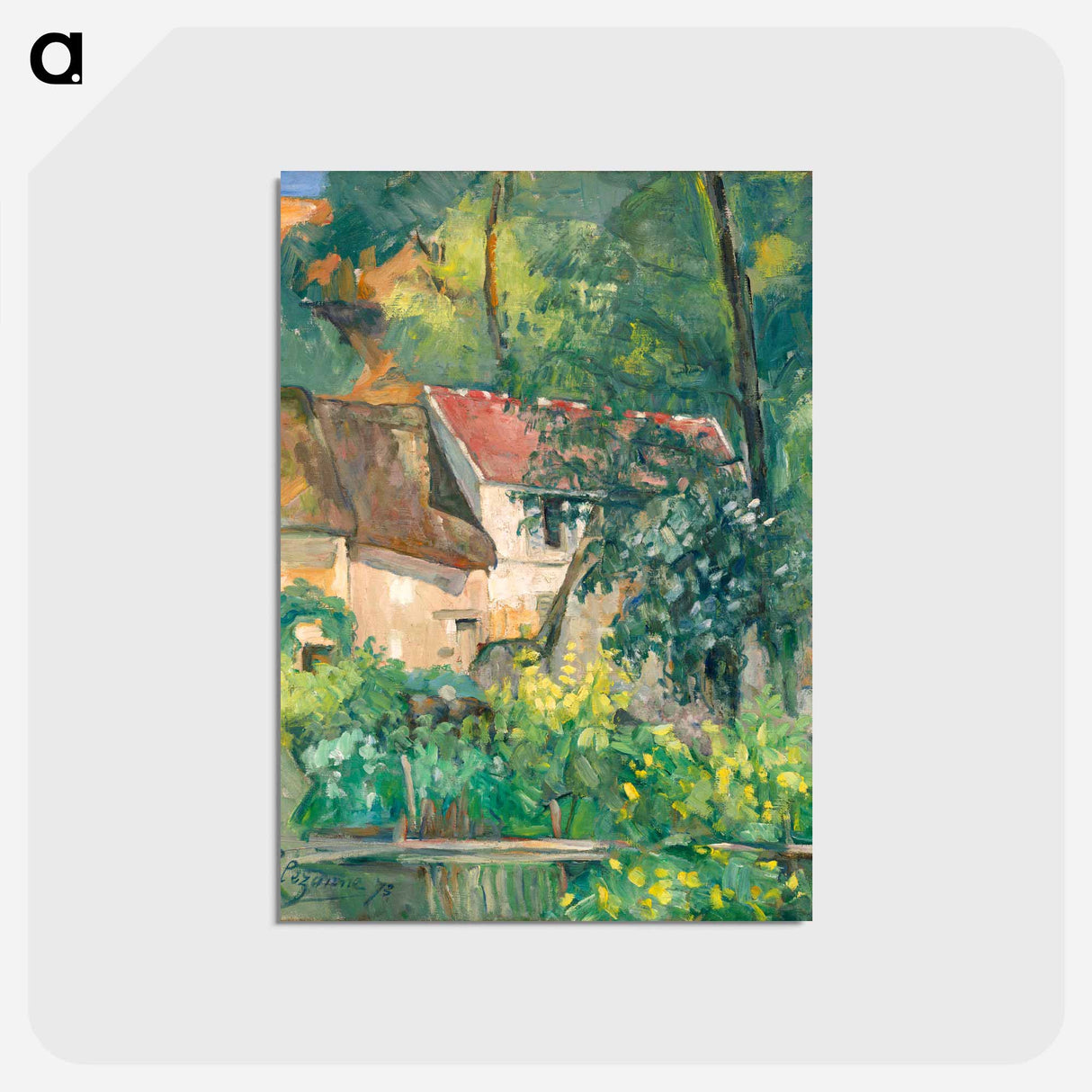 アートポストカード-House of Père Lacroix - ポール セザンヌ Postcard.