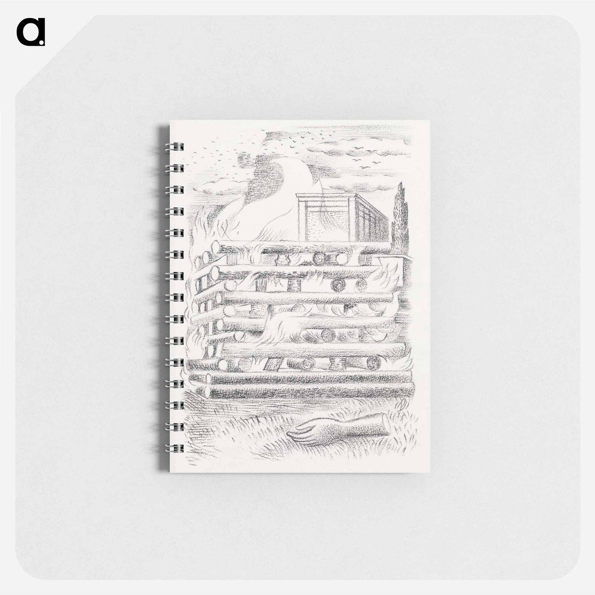 アートメモ帳-Design for Urne Buriall–Funeral Pyre - ポール ナッシュ Memo.
