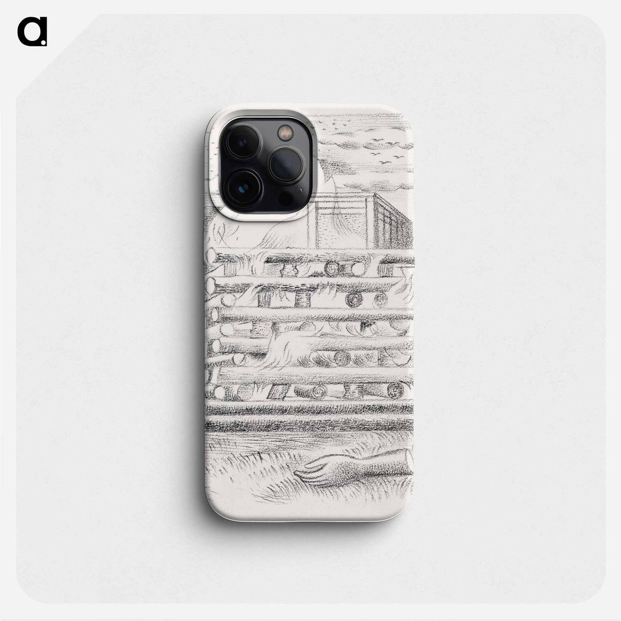Design for Urne Buriall–Funeral Pyre - ポール ナッシュ Phone Case.