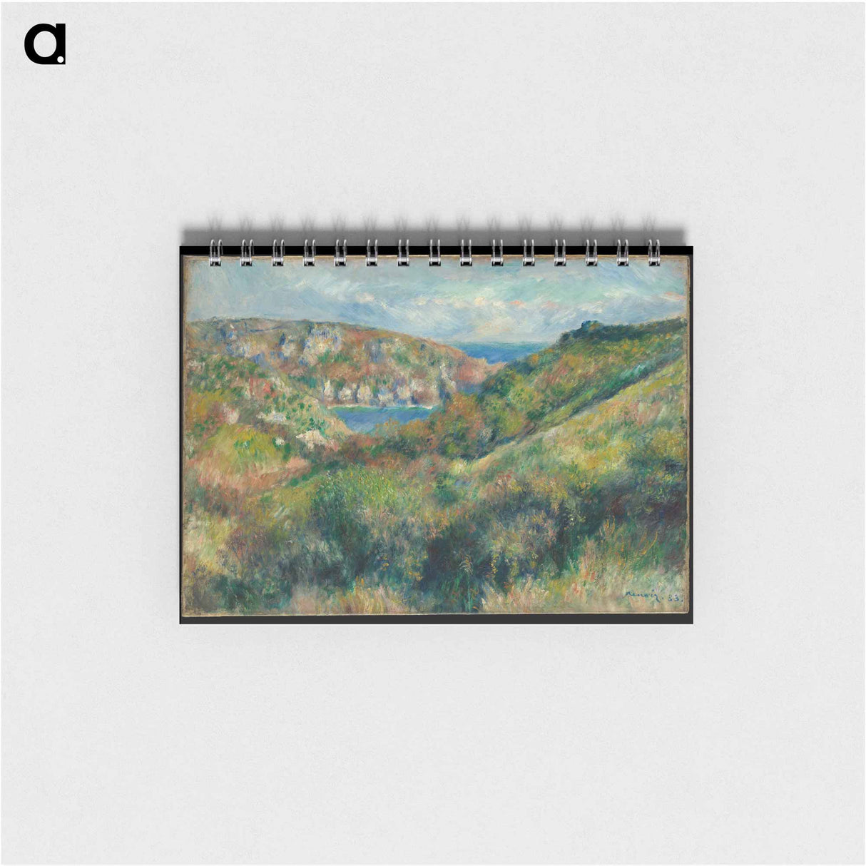 Hills around the Bay of Moulin Huet, Guernsey - ピエール オーギュスト ルノワール Memo.