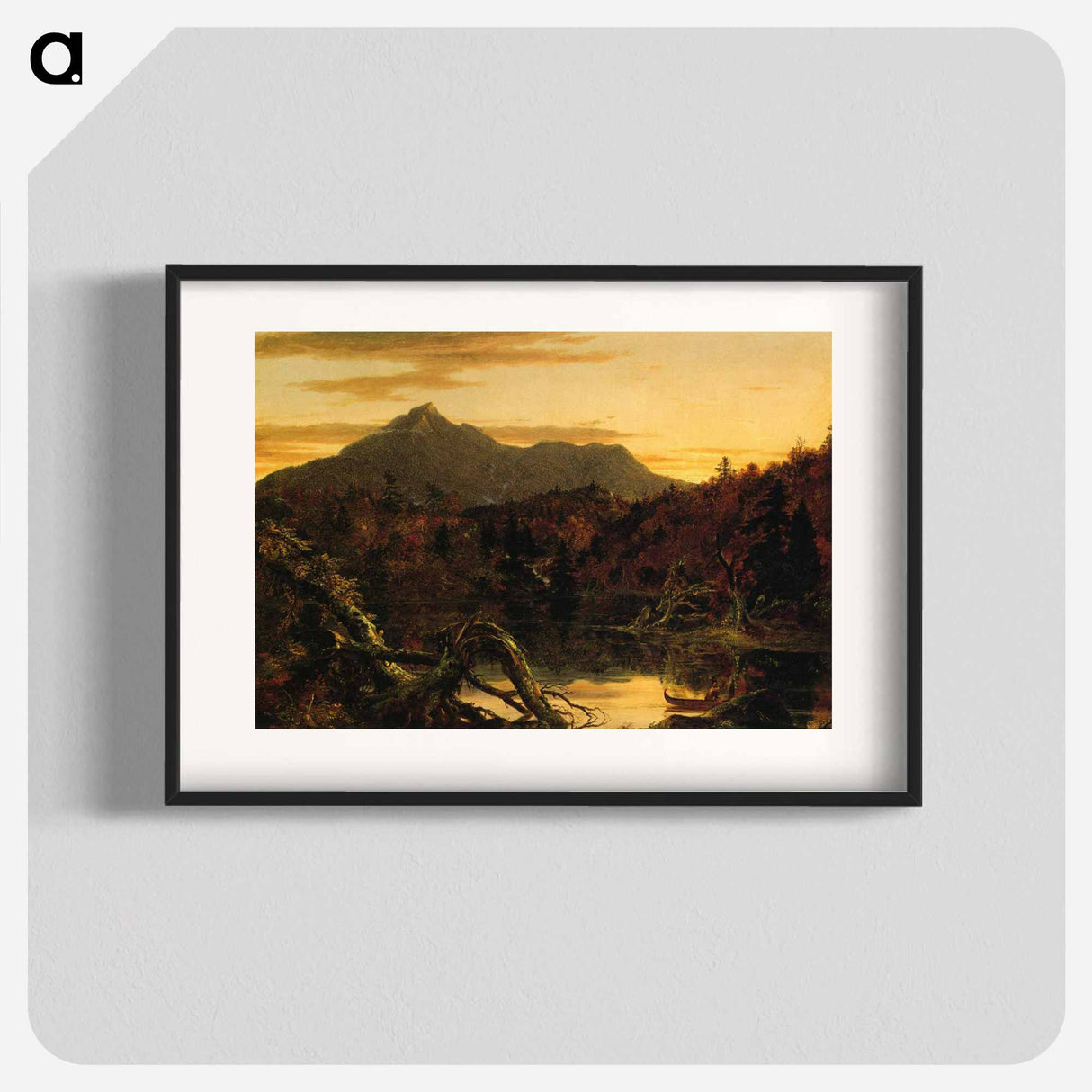 アートポスター-Autumn Twilight View of Copway Peak (Mount Chocorua, New Hampshire) - トーマス コール Poster.