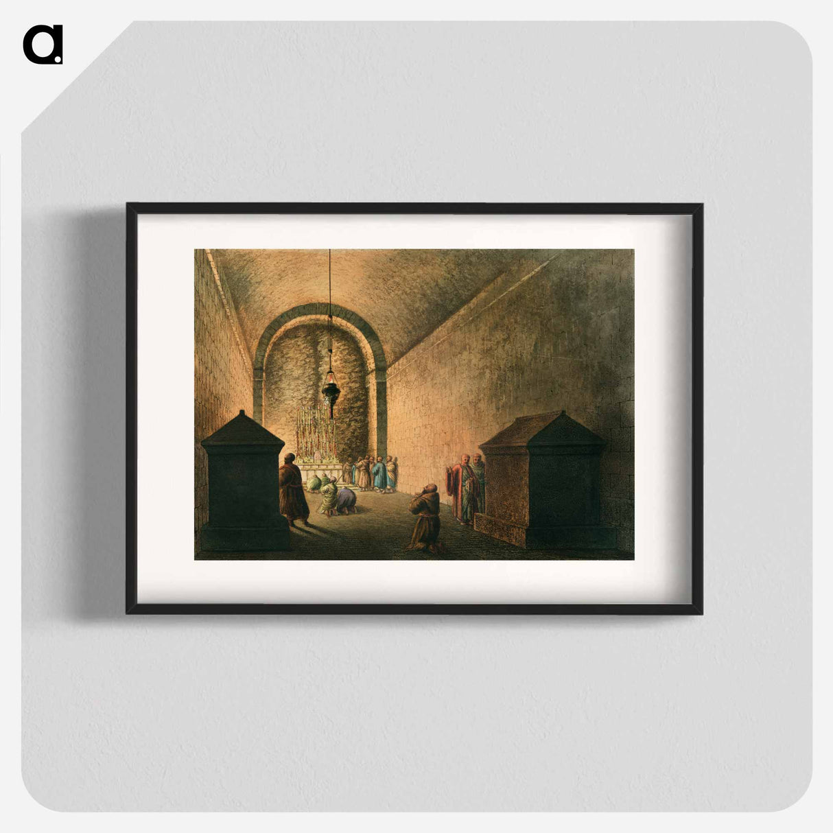 Chapel of Mount Calvary - View of Ottoman Empire Poster.