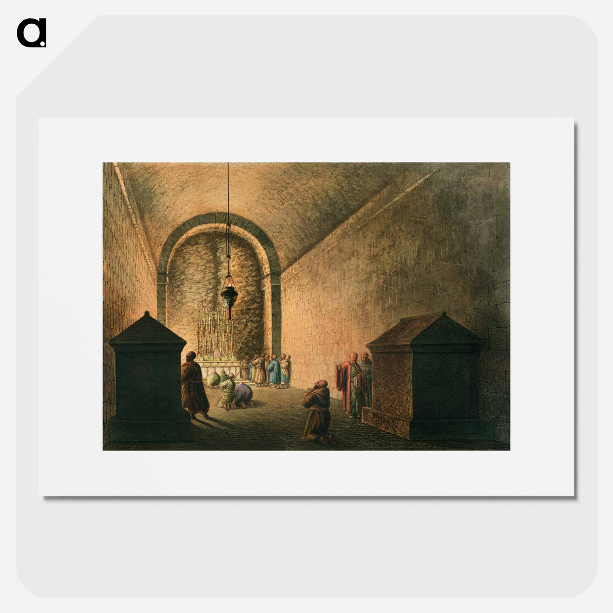 Chapel of Mount Calvary - View of Ottoman Empire Poster.