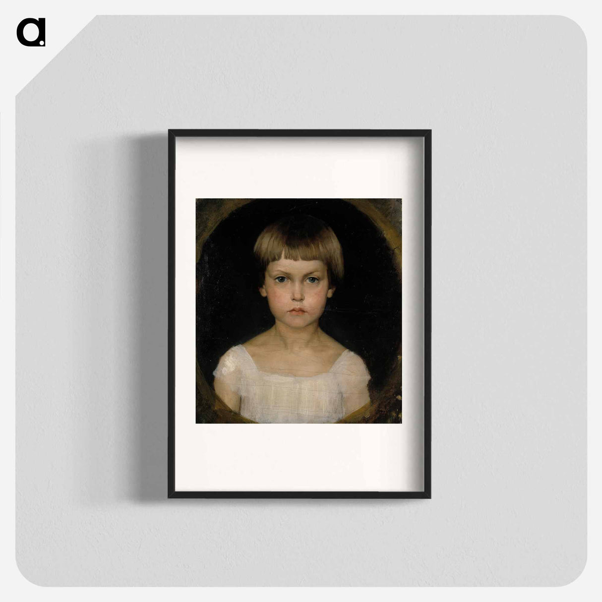Portrait of the artist's sister Berta Edelfelt - アルバート エーデルフェルト Poster.