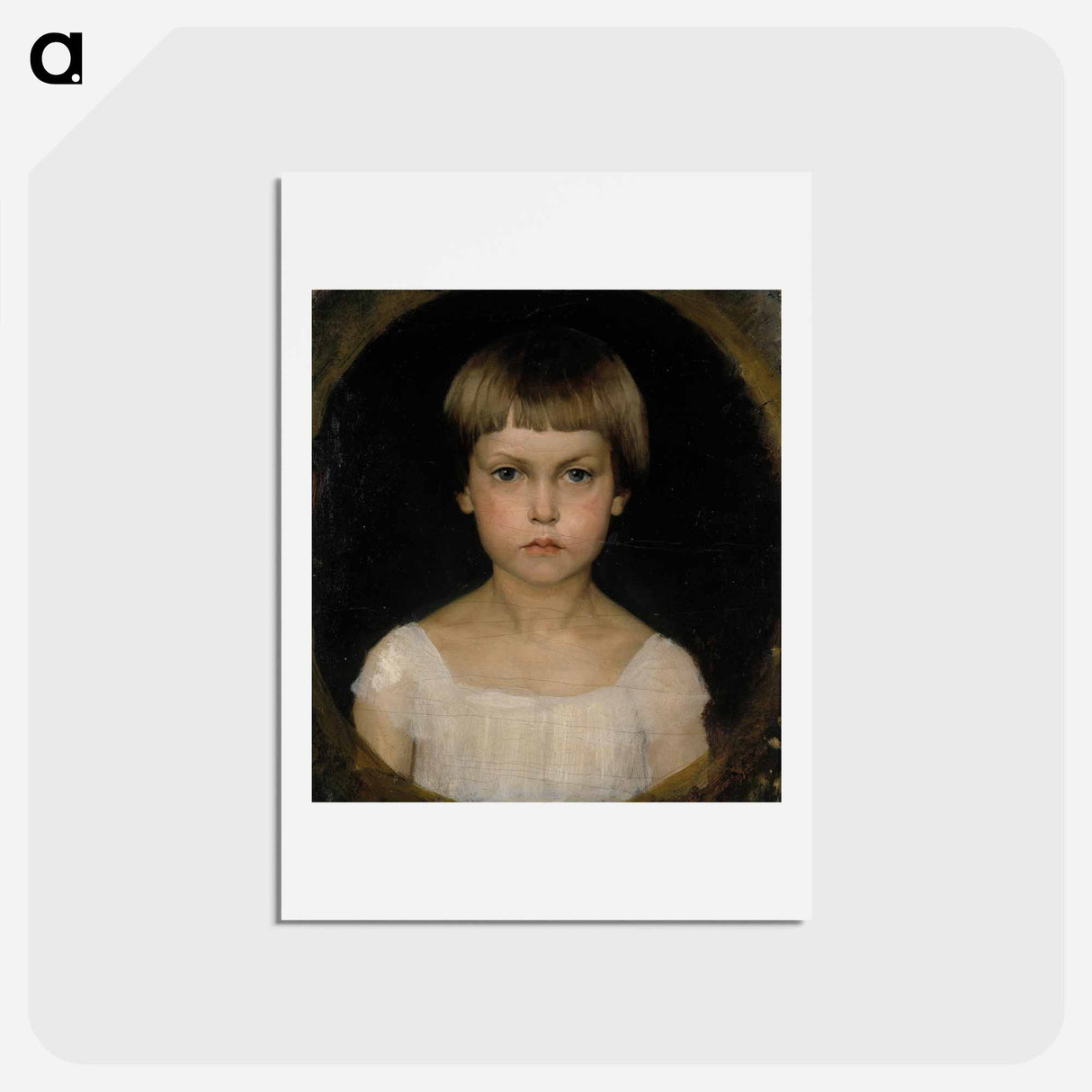 Portrait of the artist's sister Berta Edelfelt - アルバート エーデルフェルト Postcard.