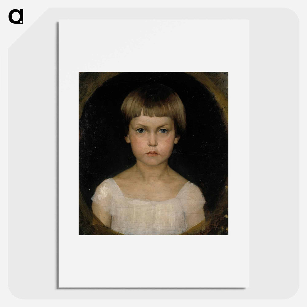 Portrait of the artist's sister Berta Edelfelt - アルバート エーデルフェルト Poster.