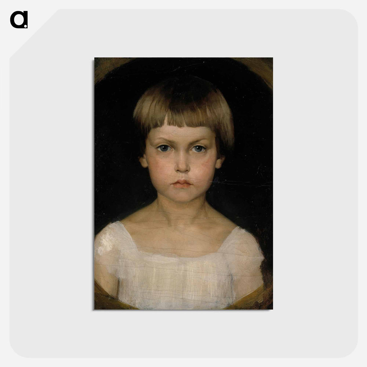 Portrait of the artist's sister Berta Edelfelt - アルバート エーデルフェルト Postcard.