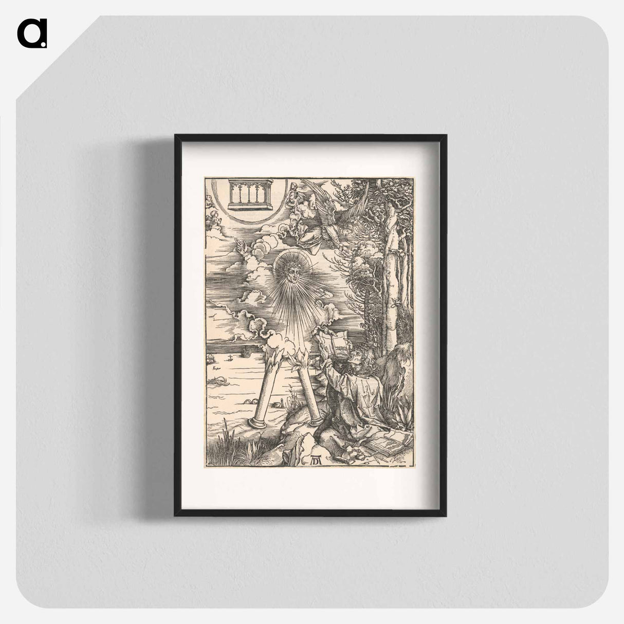 Saint john at patmos - アルブレヒト デューラー Poster.