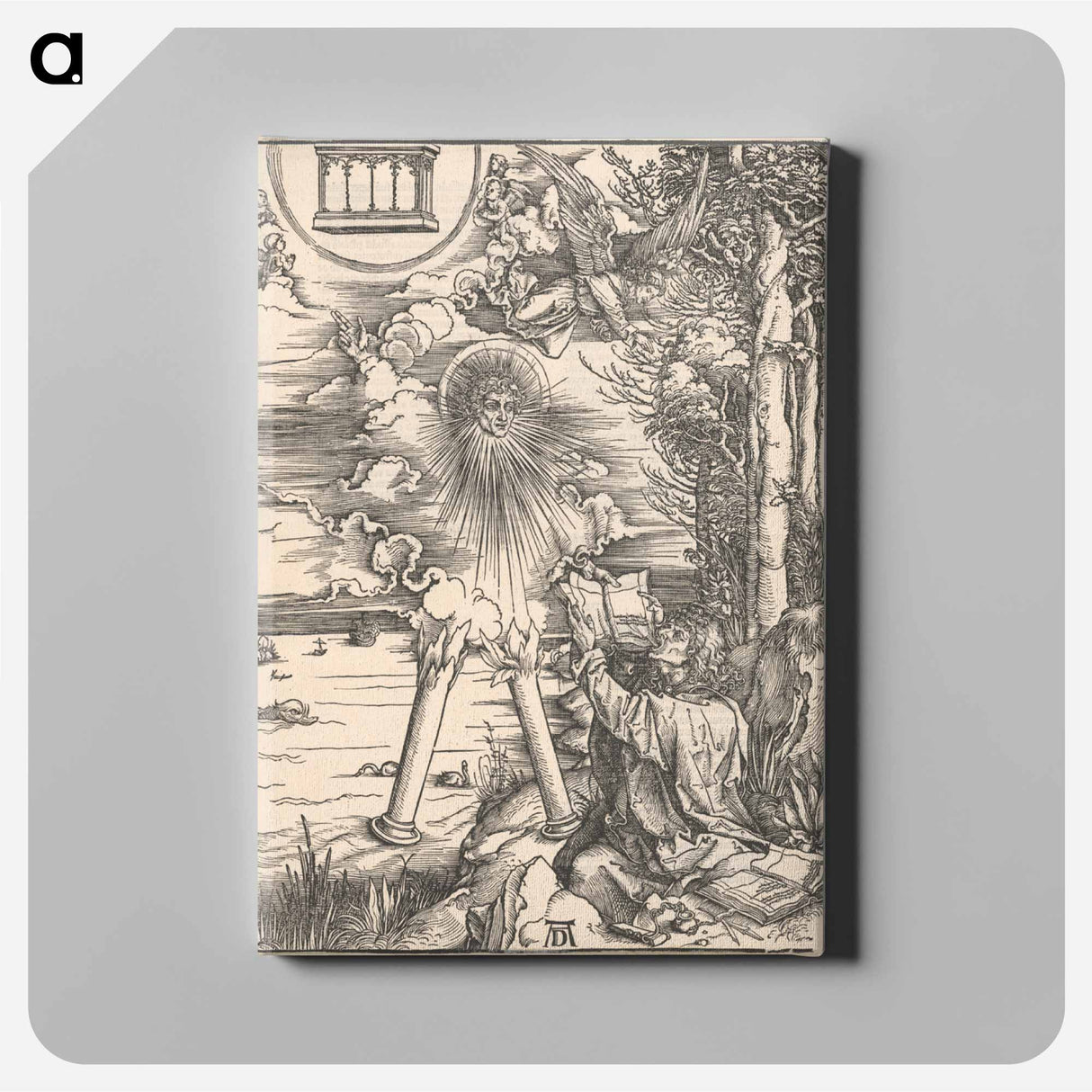 Saint john at patmos - アルブレヒト デューラー Canvas.