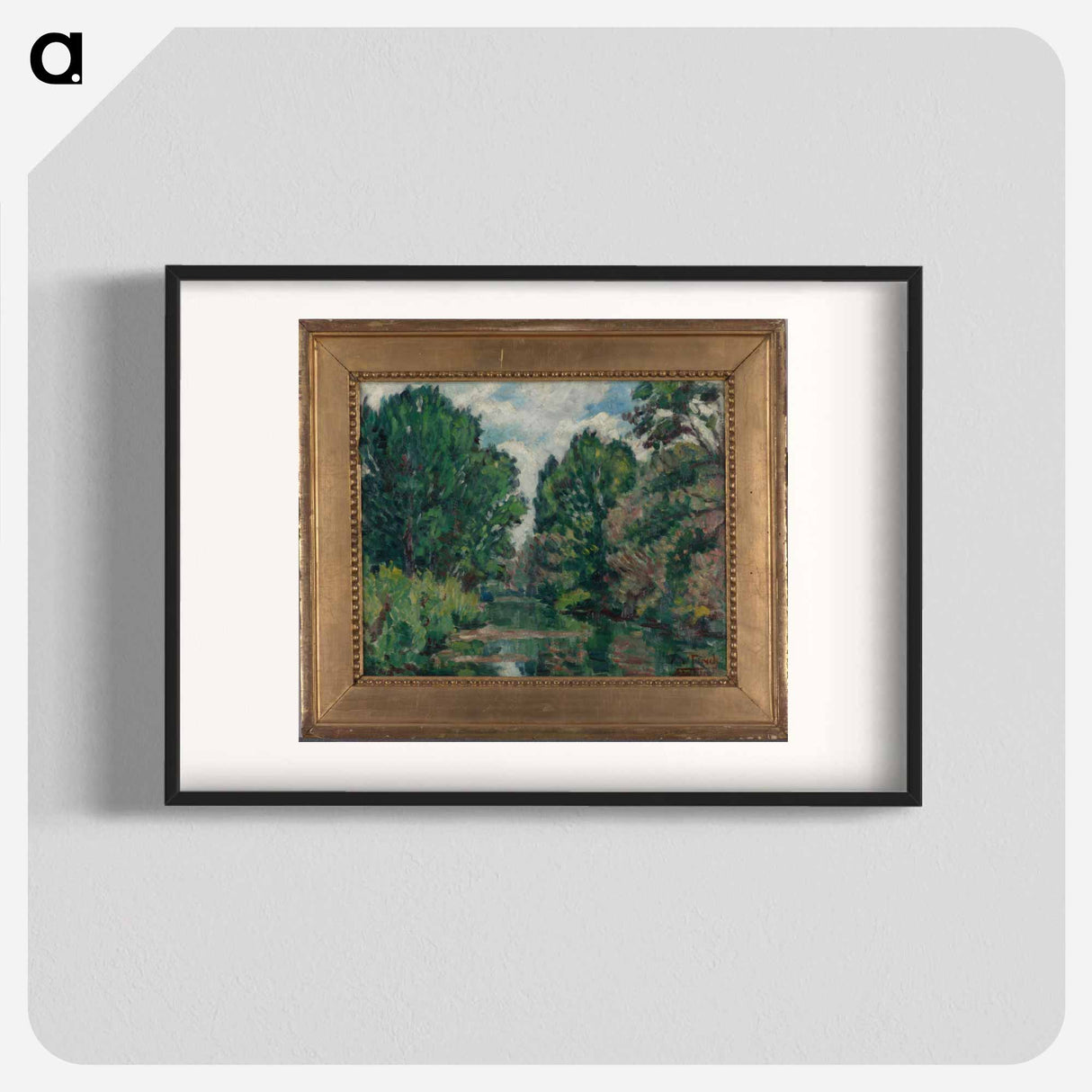 River landscape - アルフレッド ウィリアム フィンチ Poster.