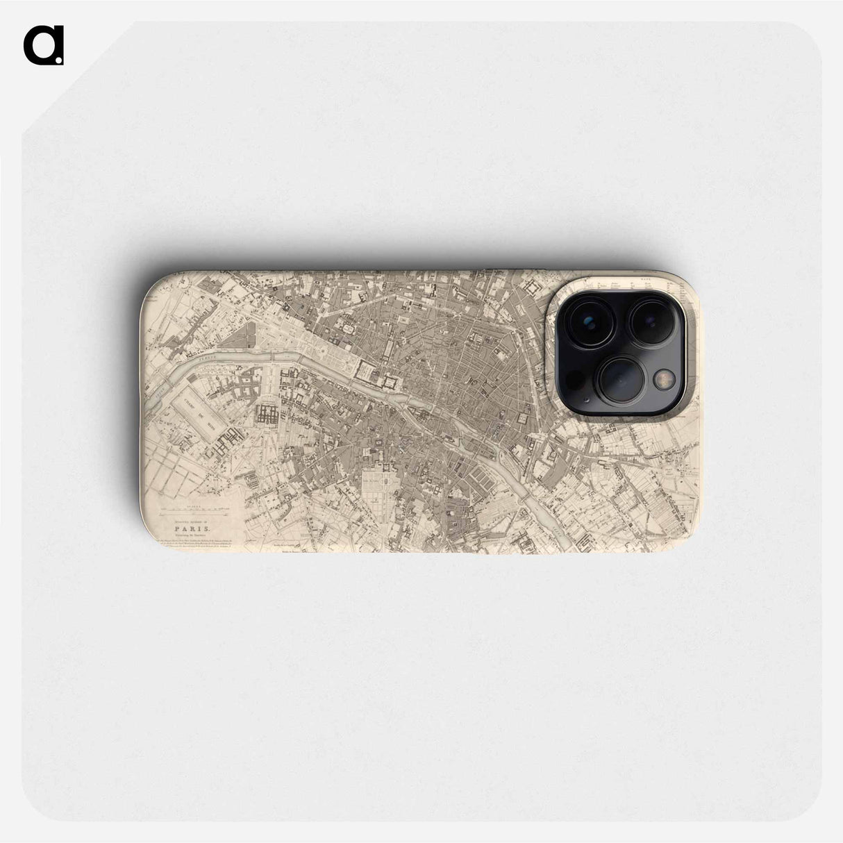 Eastern division of Paris: containing the Quartiers - アンティーク地図 Phone Case.