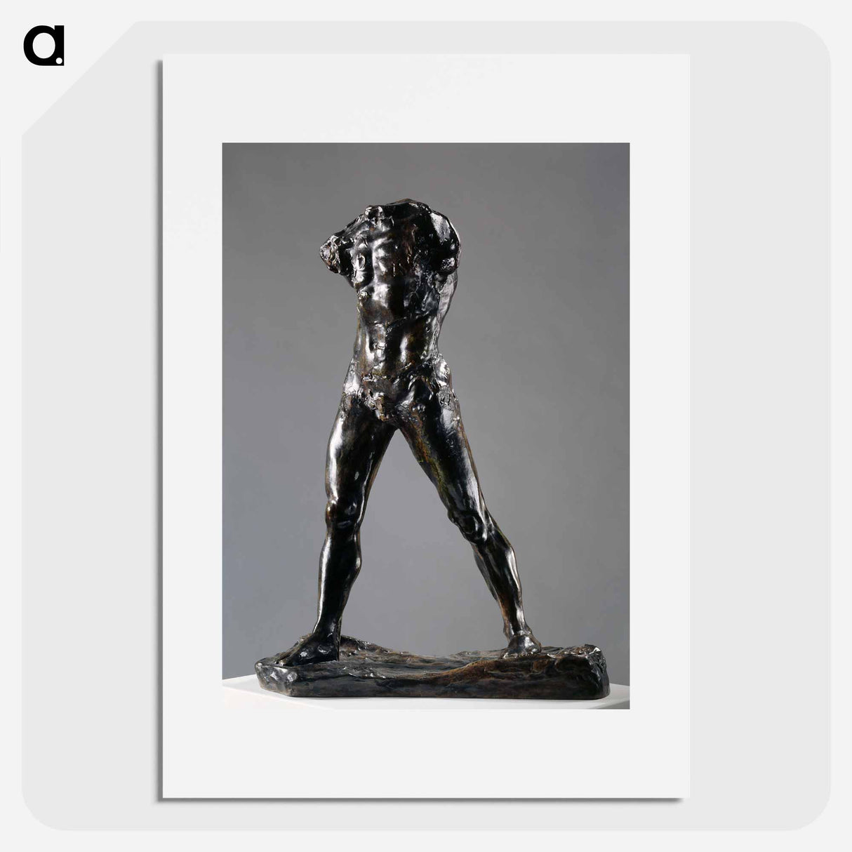 The walking man - Auguste Rodin Poster.