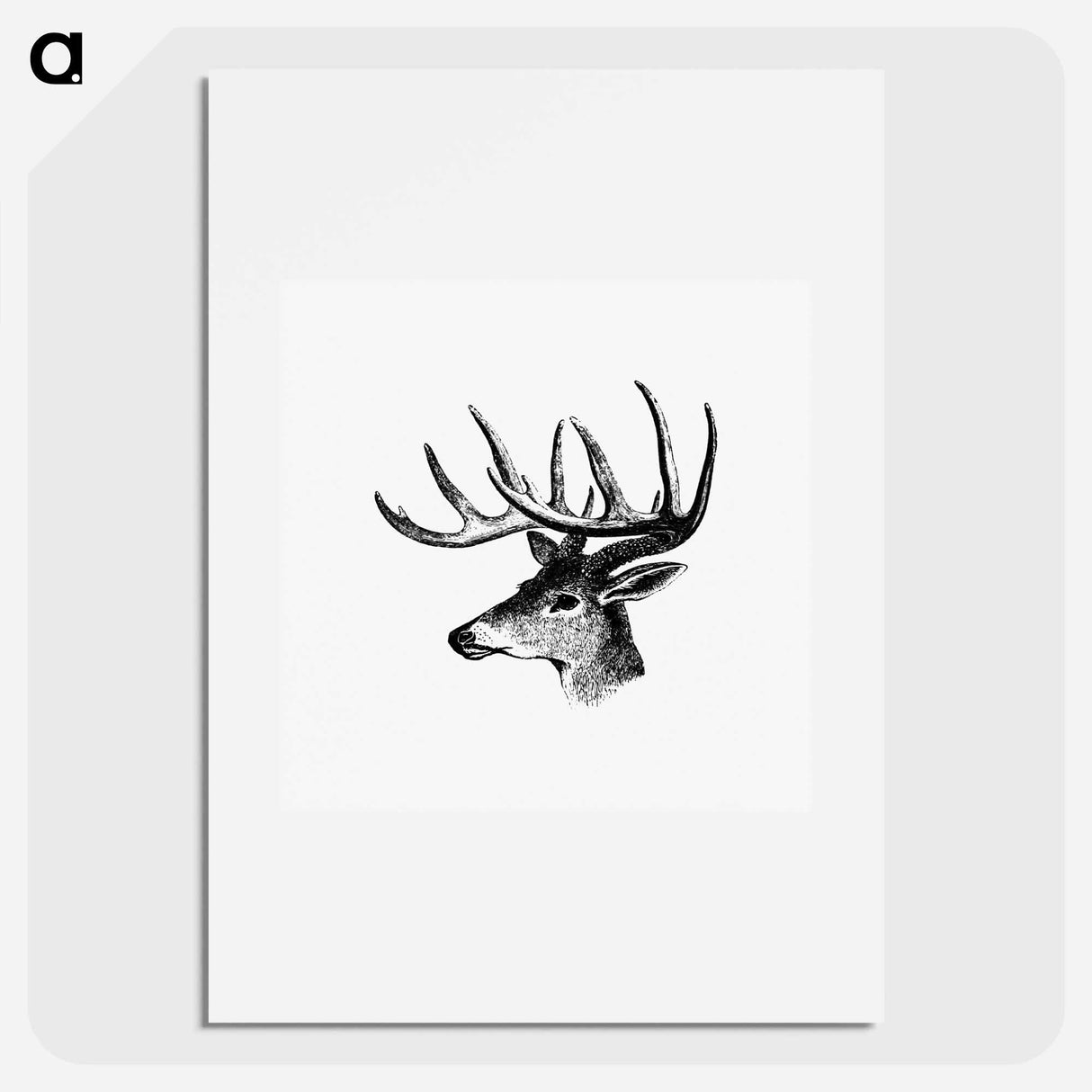 アートポスター-Victorian Deer Engraving
- 大英図書館 Poster.