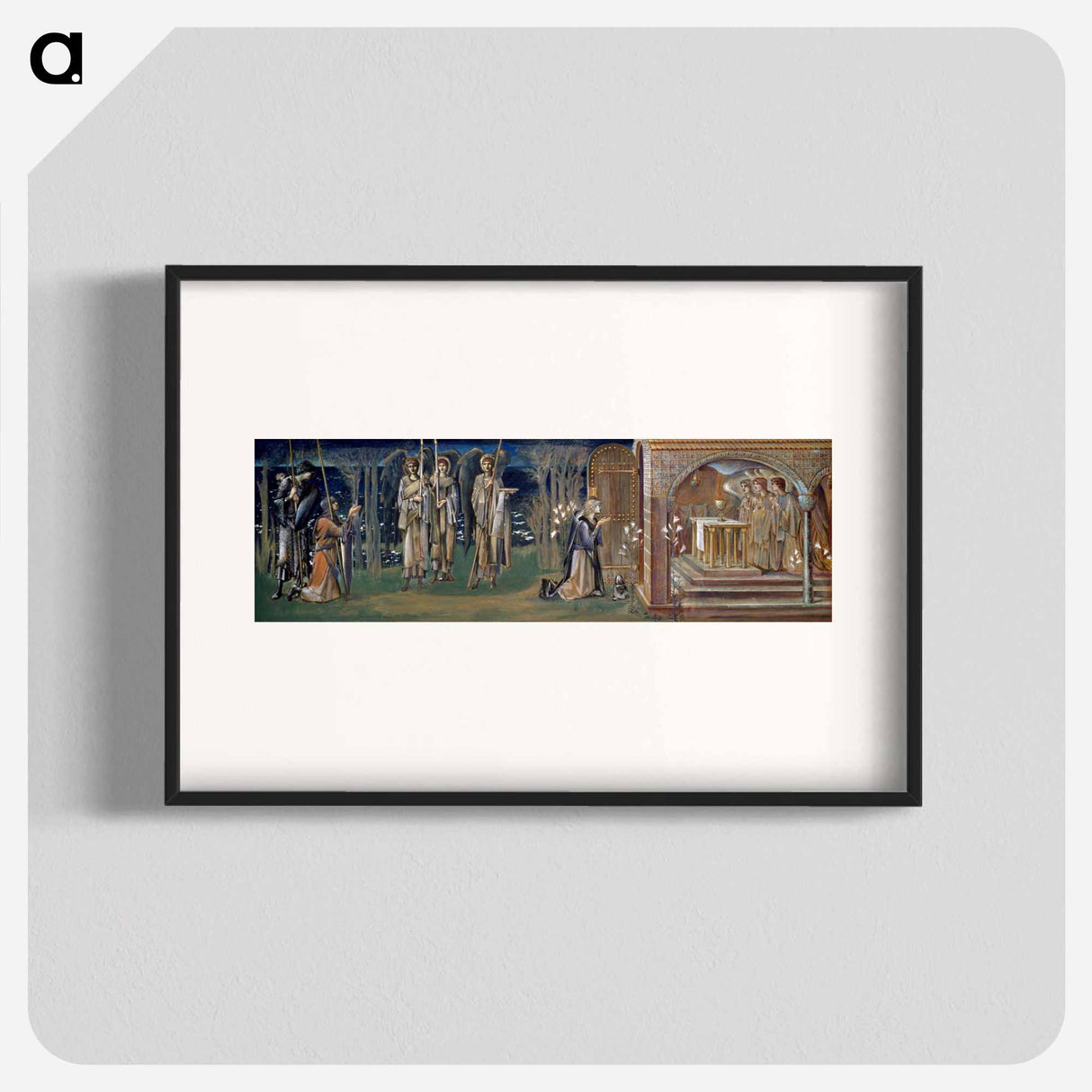 Quest for the Holy Grail - Study for The Attainment - エドワード バーン ジョーンズ Poster.