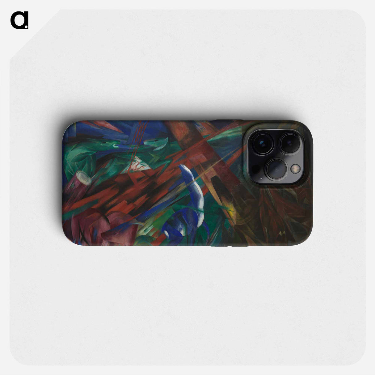 Animal fates (the trees showed their rings, the animals their veins) - Franz Marc Phone Case.