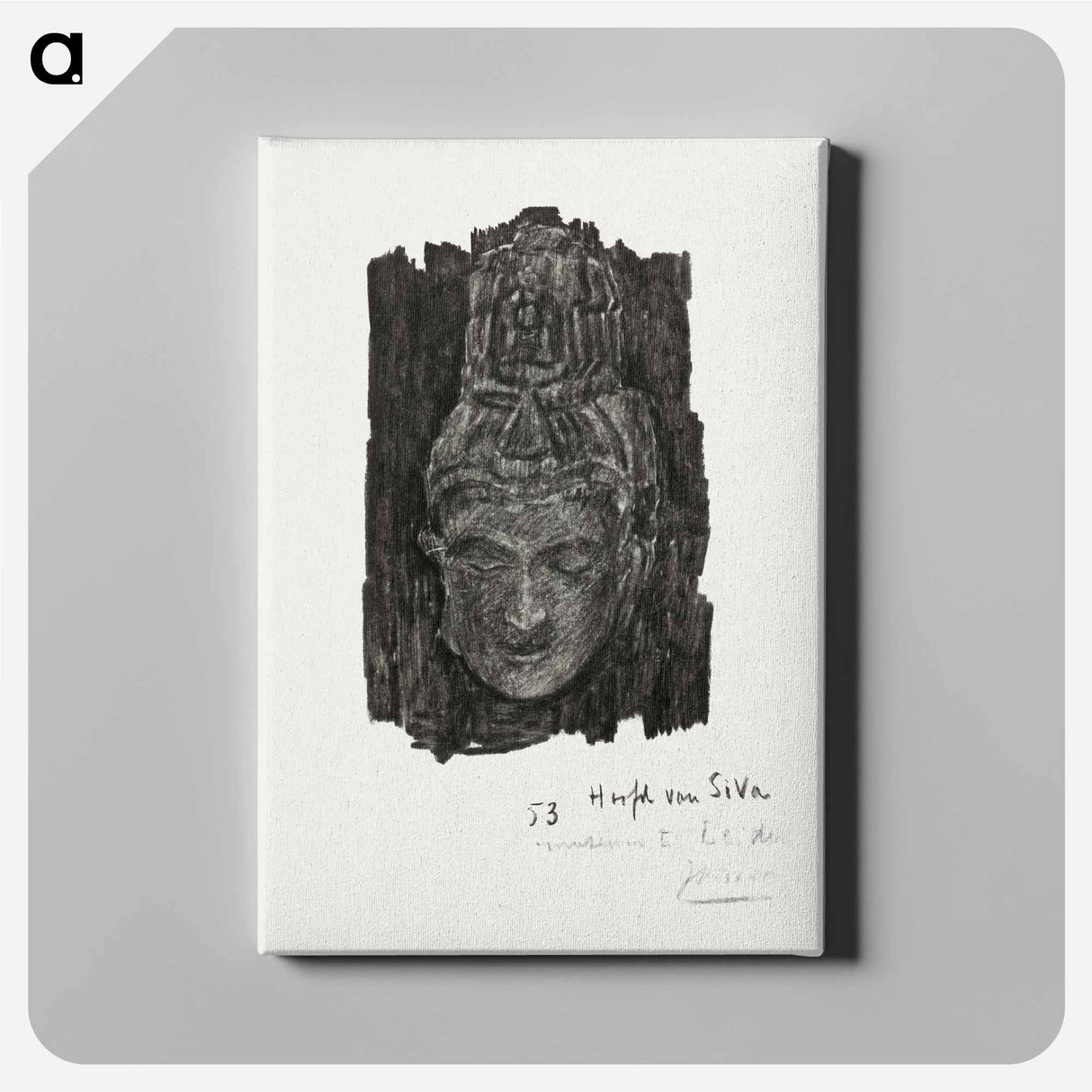 Study of head of Shiva - Jan Toorop Canvas.