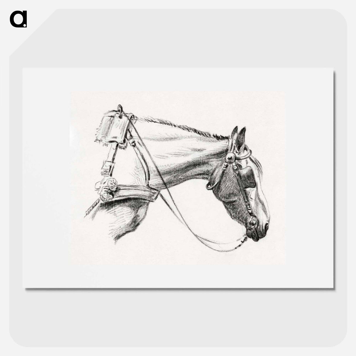 Head of a horse - ジャン ベルナール Poster.