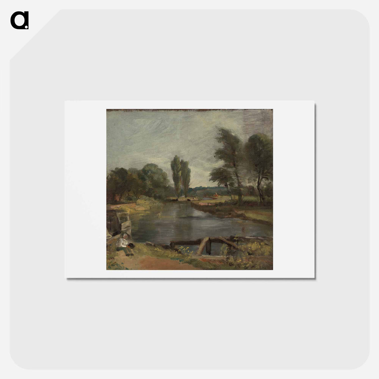 アートポストカード-Flatford Lock
- ジョン コンスタブル Postcard.