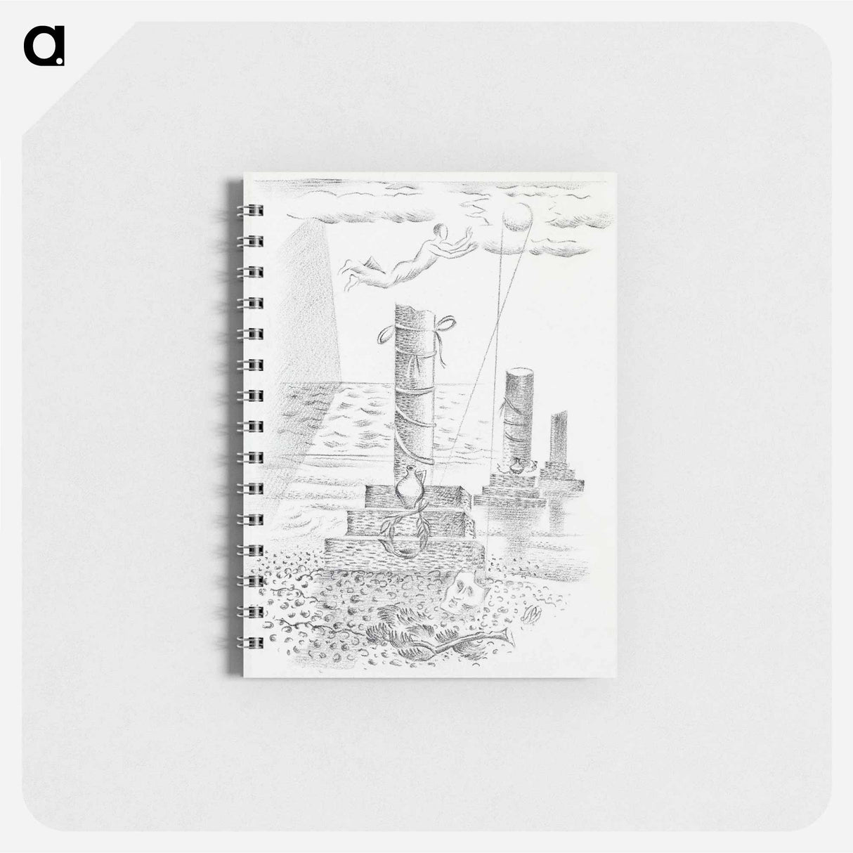アートメモ帳-Design for Urne Buriall–Sorrow - ポール ナッシュ Memo.